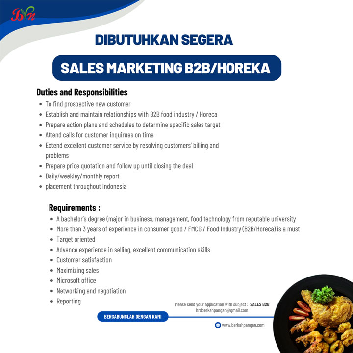 lowongan-marketing-pabrik-makanan